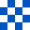 Checkboard: White & Blue