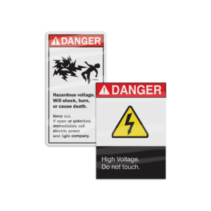 High Voltage Warning Labels Image