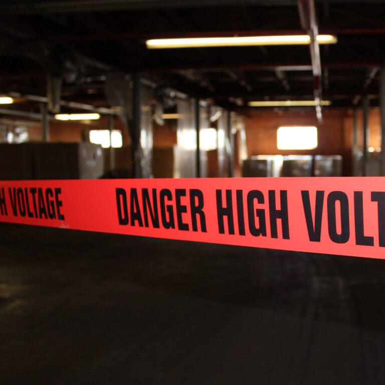 Standard Barricade Tape Danger High Voltage