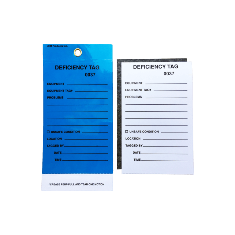 Deficiency Tag In The Field Serialized Blue_ltc1001lb