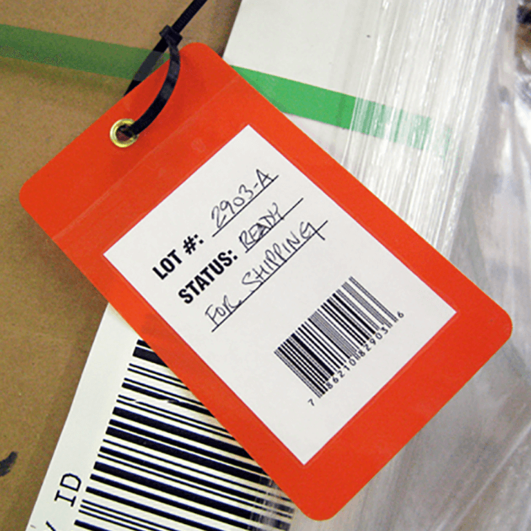 Inventory Identification Tag used for shipping