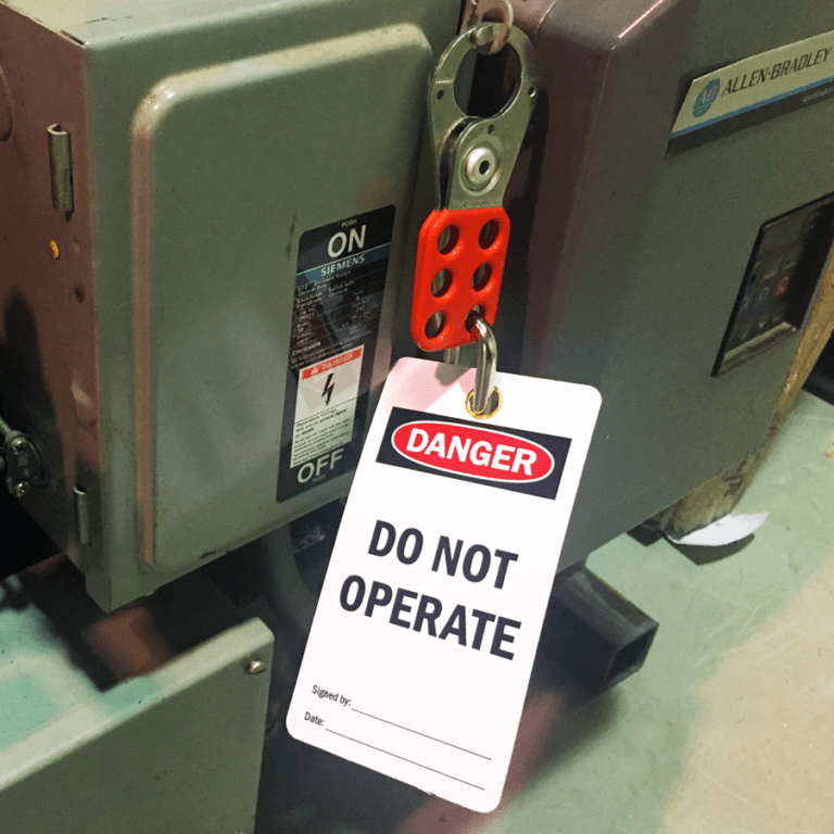 Lockout Tag Do Not Operate