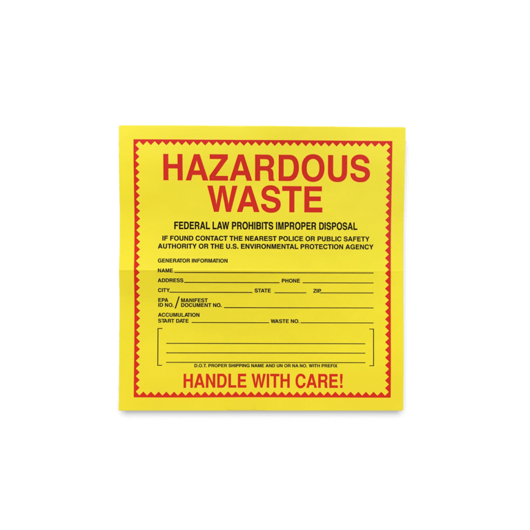 Hazmat Drum Label