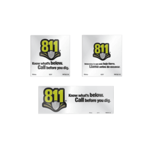 811 Reflective Patch Decals