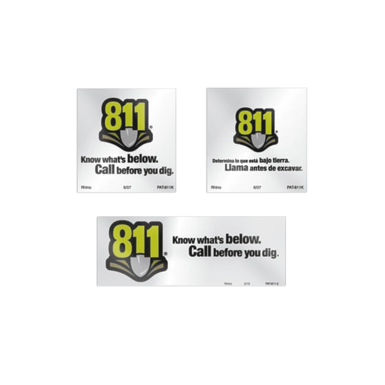 811 Reflective Patch Decals