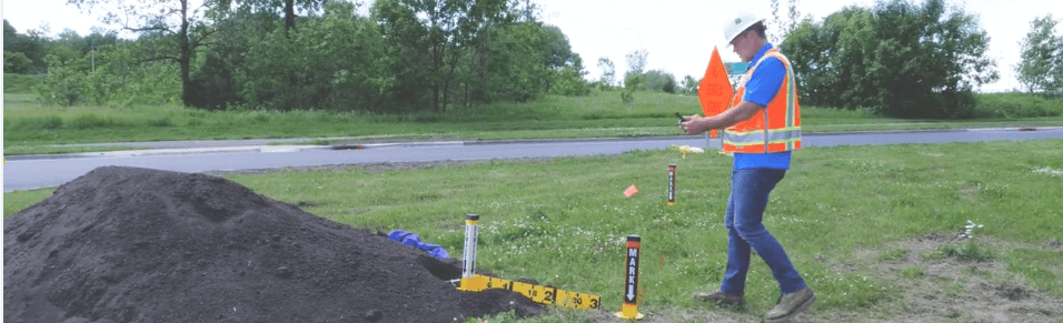 Image of HIT Kit in use measuring a damage