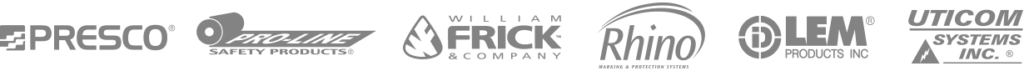 Trident Solutions brands: PRESCO, Pro-Line Safety Products, William Frick & Company, Rhino Marking & Protection Systems, LEM Products Inc., and Uticom Systems Inc.